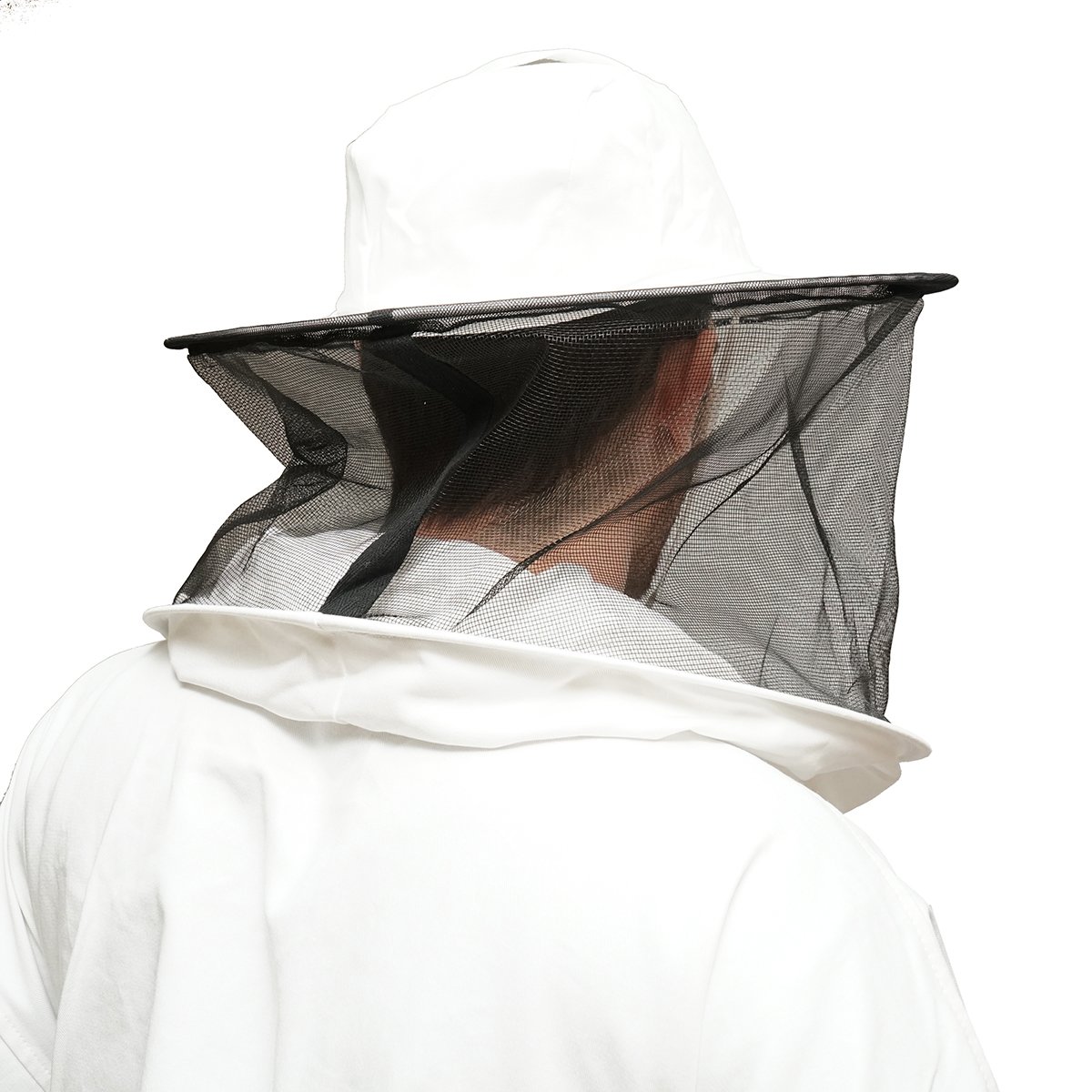Bluza apicola alba cu masca de protectie marimea XL
